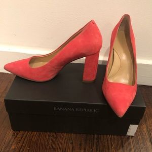 Banana Republic Coral Block Heel